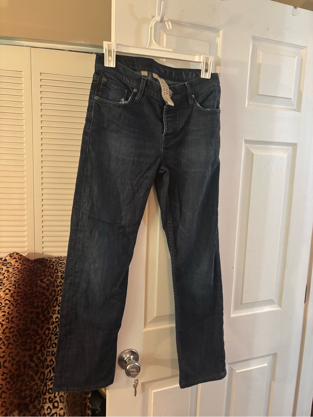Burberry Men's Navy Straight-Leg Jeans